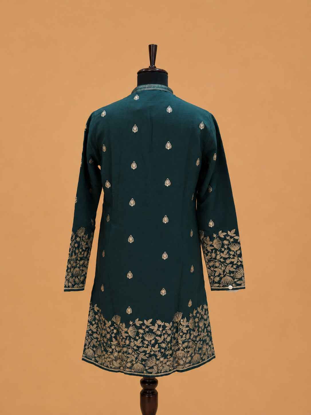 Men's Green Embroidered Kurta Pajama | Premium Designer Ethnic Wear for Weddings & Festive Occasions
