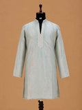 Men's Pista Green Embroidered Kurta Set | Premium Designer Ethnic Kurta for Wedding & Festive Wear