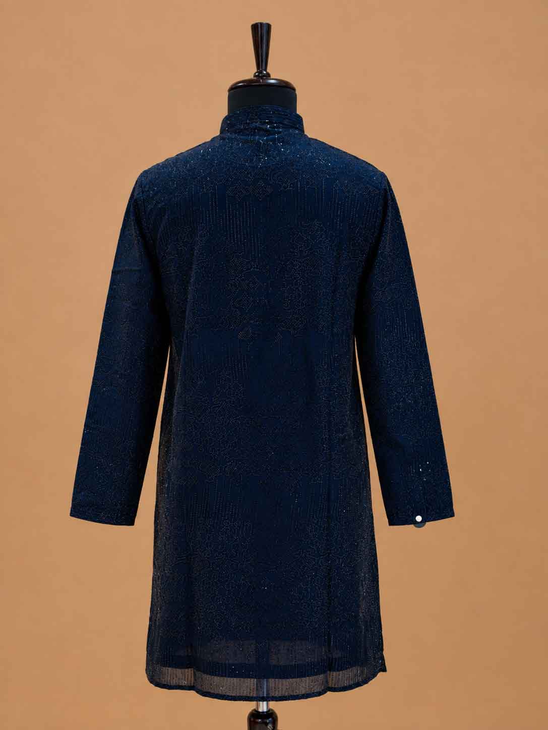 Men's Navy Blue Embroidered Kurta Set | Premium Designer Ethnic Wear for Wedding & Festive Occasions