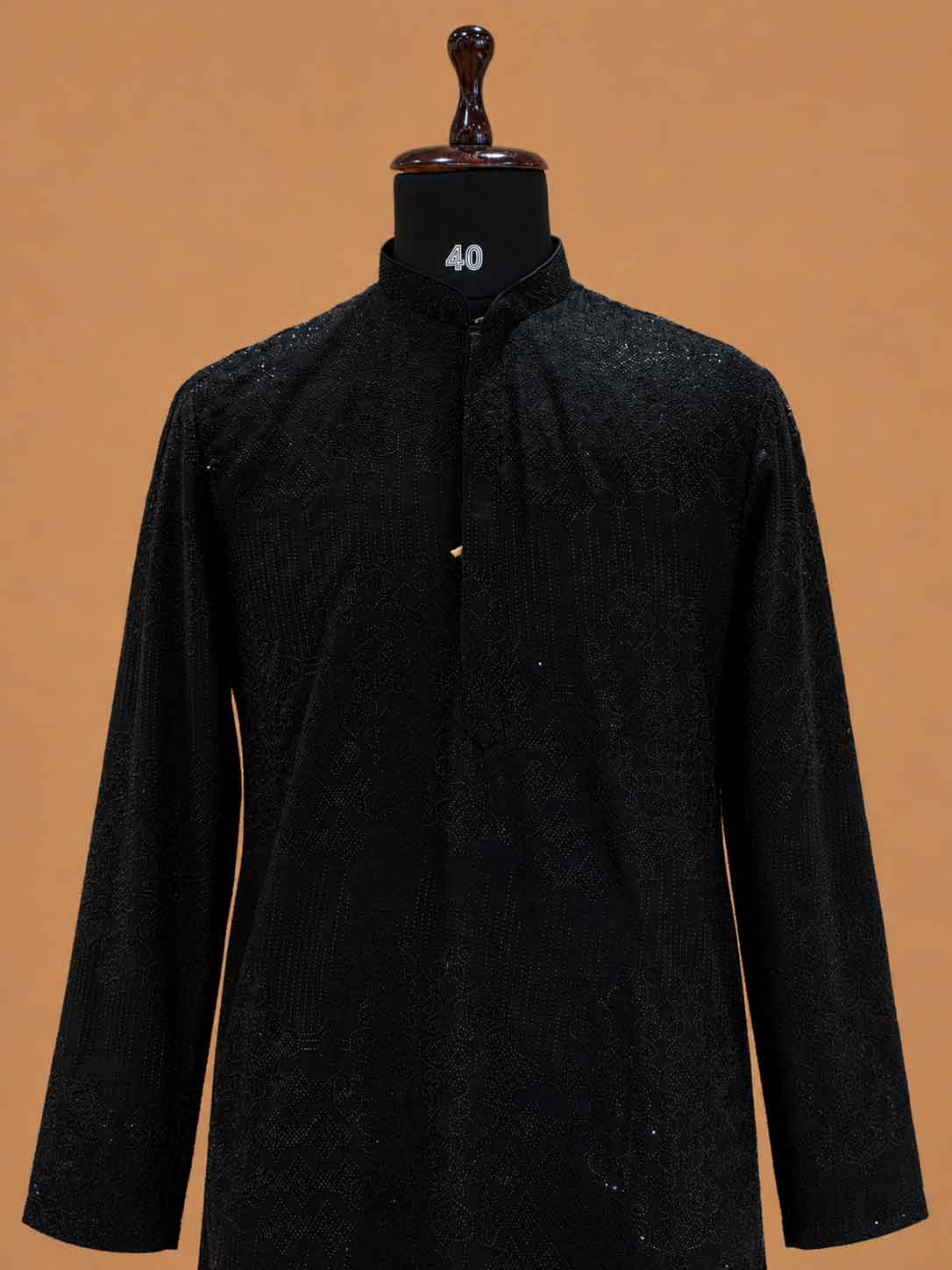 Men's Black Embroidered Kurta Set | Premium Designer Ethnic Wear for Wedding & Festive Occasions