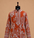 Men's Rust Embroidered Kurta Set | Premium Designer Ethnic Wear for Wedding, Festive & Traditional Occasions