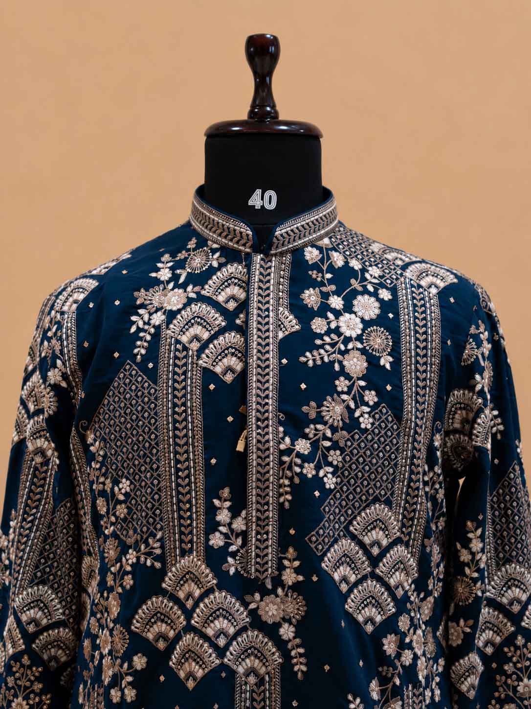 Men's Teal Embroidered Kurta Set | Premium Designer Ethnic Wear for Wedding, Festive & Traditional Occasions