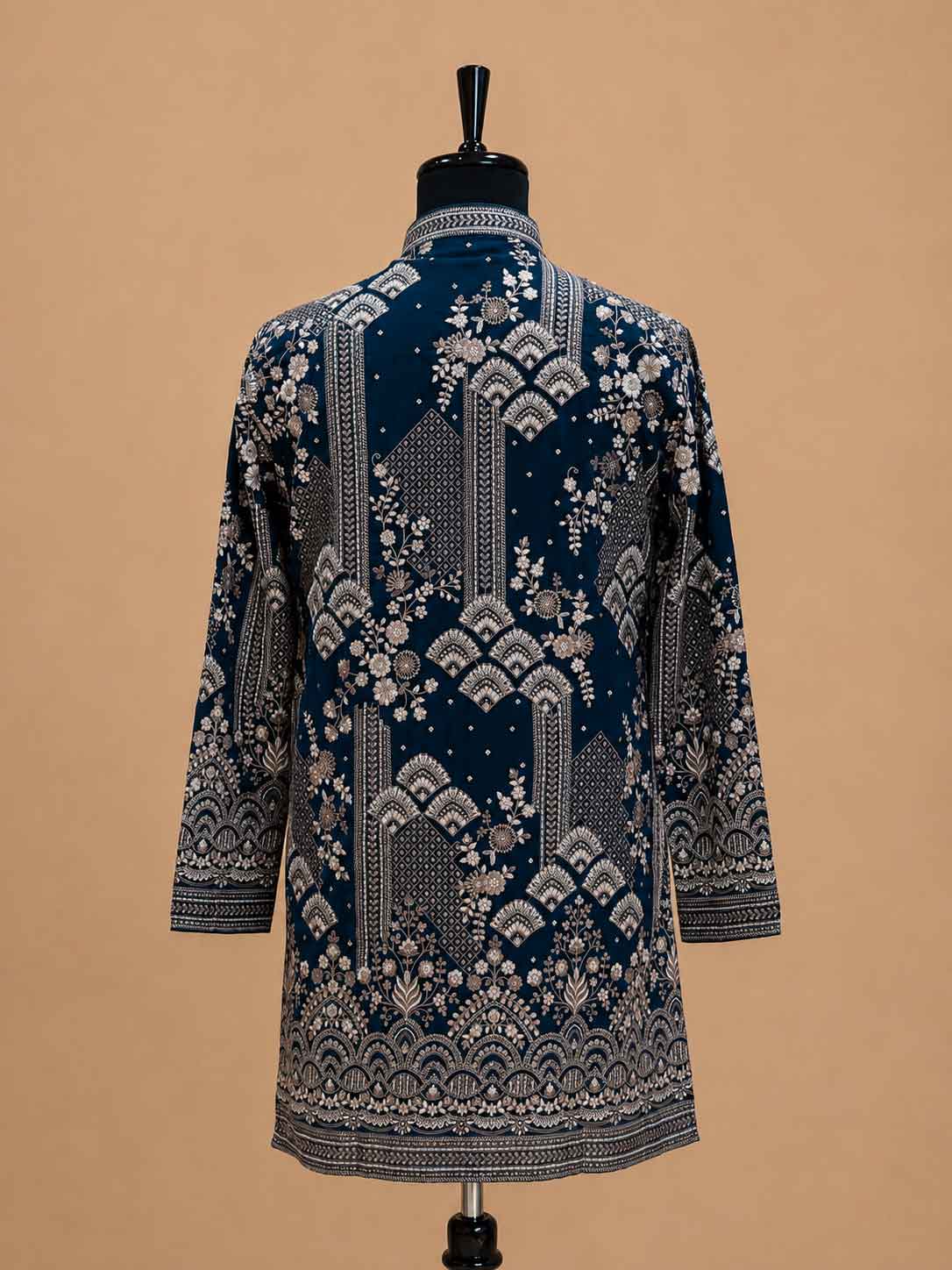 Men's Teal Embroidered Kurta Set | Premium Designer Ethnic Wear for Wedding, Festive & Traditional Occasions