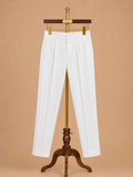 Men’s Brown Embroidered Kurta with White Trouser | Premium Ethnic Wear for Weddings & Festive Occasions