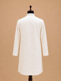 Men’s Gold Embroidered Kurta with White Trousers | Elegant Festive Ethnic Wear