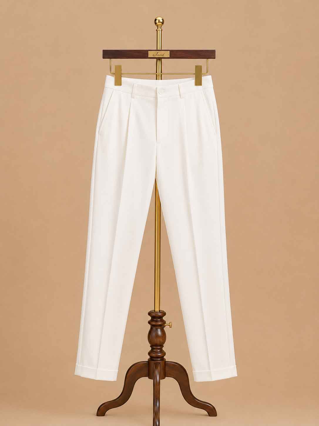 Men’s Gold Embroidered Kurta with White Trousers | Elegant Festive Ethnic Wear