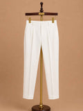Men’s Cream Embroidered Kurta with White Trousers | Elegant Festive Ethnic Wear