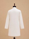 Men’s Cream Printed Kurta with White Trousers | Elegant Festive Ethnic Wear