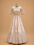 Pink Embroidered Lehenga Set with Blouse & Dupatta | Wedding Wea