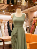 Pista Green Cape Style Sharara Set with Embroidered Neckline | Festive & Party Wear