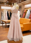Elegant Pink Embroidered Lehenga Set with Sheer Dupatta | Festive & Party Wear
