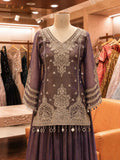 Purple Embroidered Anarkali Suit with Dupatta | Elegant Festive & Party Wear