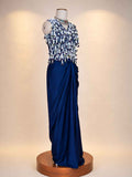 Purple Designer Saree with Embroidered Tassel Blouse | Elegant Party & Festive Wear