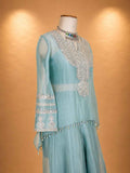 "Green Straight Cut Designer Suit with Intricate Embroidery | Elegant Festive Wear for Women "