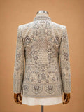 Ivory White Designer Embroidered Sherwani for Men | Luxury Wedding & Reception Wear
