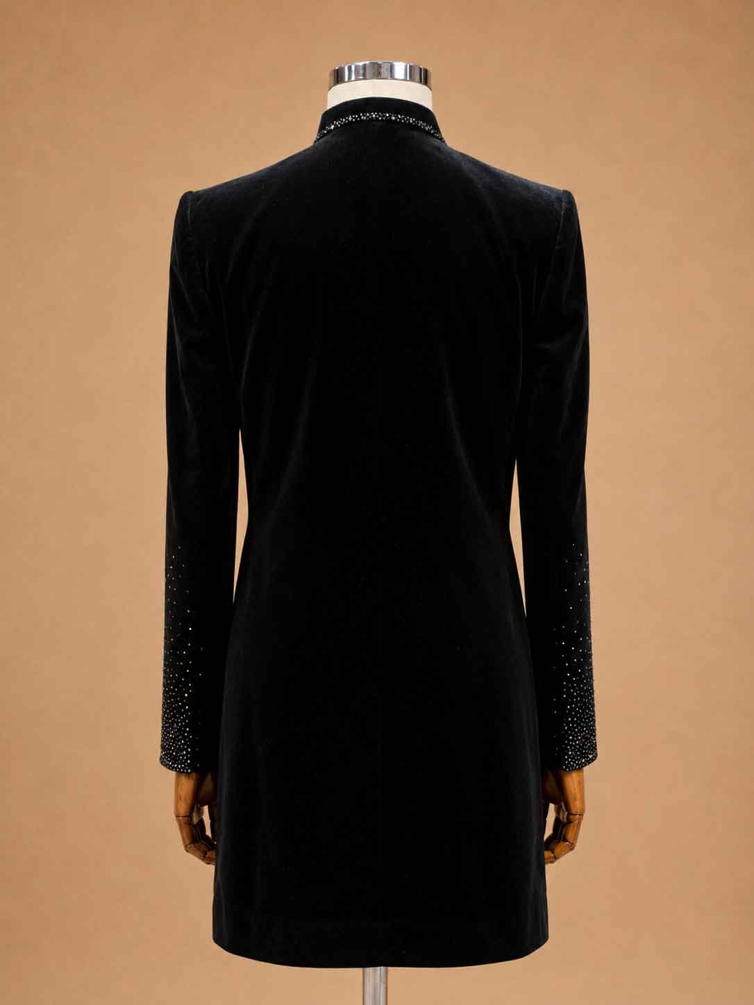 Black Designer Embroidered Sherwani for Men | Luxury Wedding & Reception Wear