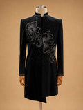 Black Designer Embroidered Sherwani for Men | Luxury Wedding & Reception Wear