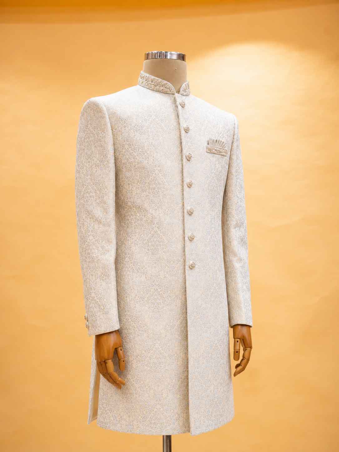 Firozi Embroidered Sherwani Set for Men | Elegant Wedding & Festive Wear