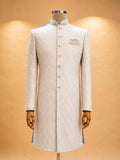 Aqua Embroidered Sherwani with Matching Trousers | Elegant Wedding & Festive Wear