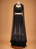 Black Designer Embellished Lehenga Choli for Women | Party & Wedding Wear
