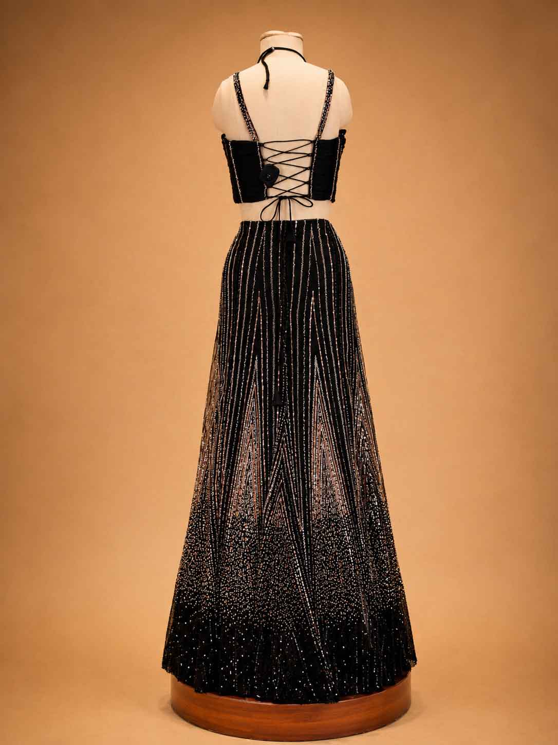 Black Designer Embellished Lehenga Choli for Women | Party & Wedding Wear
