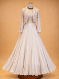 Gold Designer Lehenga Set for Women | Embellished Crop Top with Jacket
