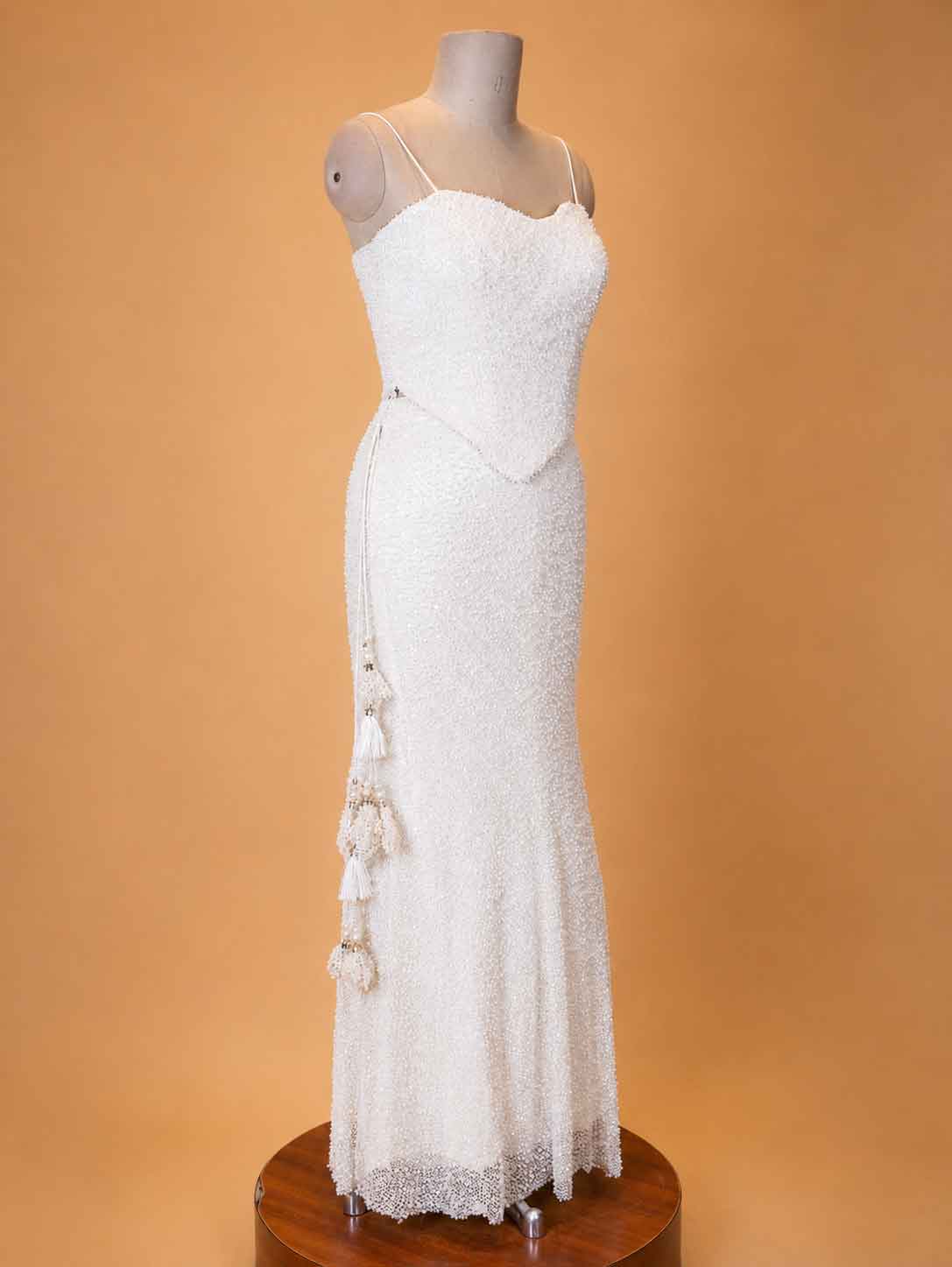 White Embellished Gown for Women | Designer Party & Evening Wear