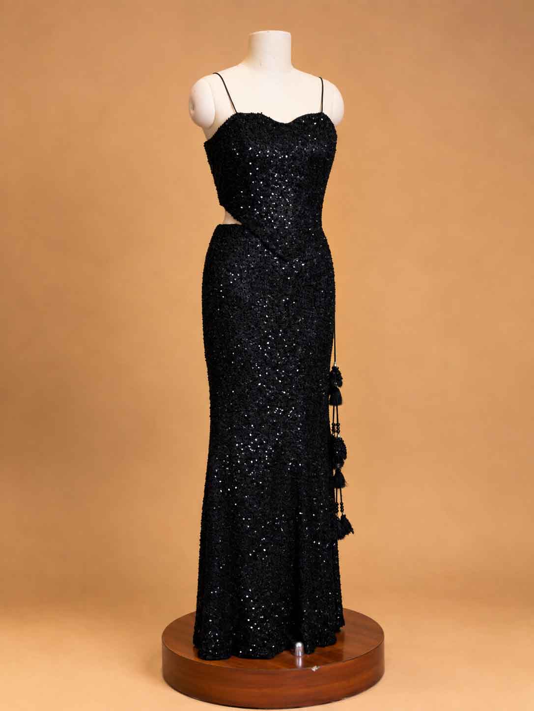 Black Embellished Mermaid Gown for Women | Designer Party Wear Dress