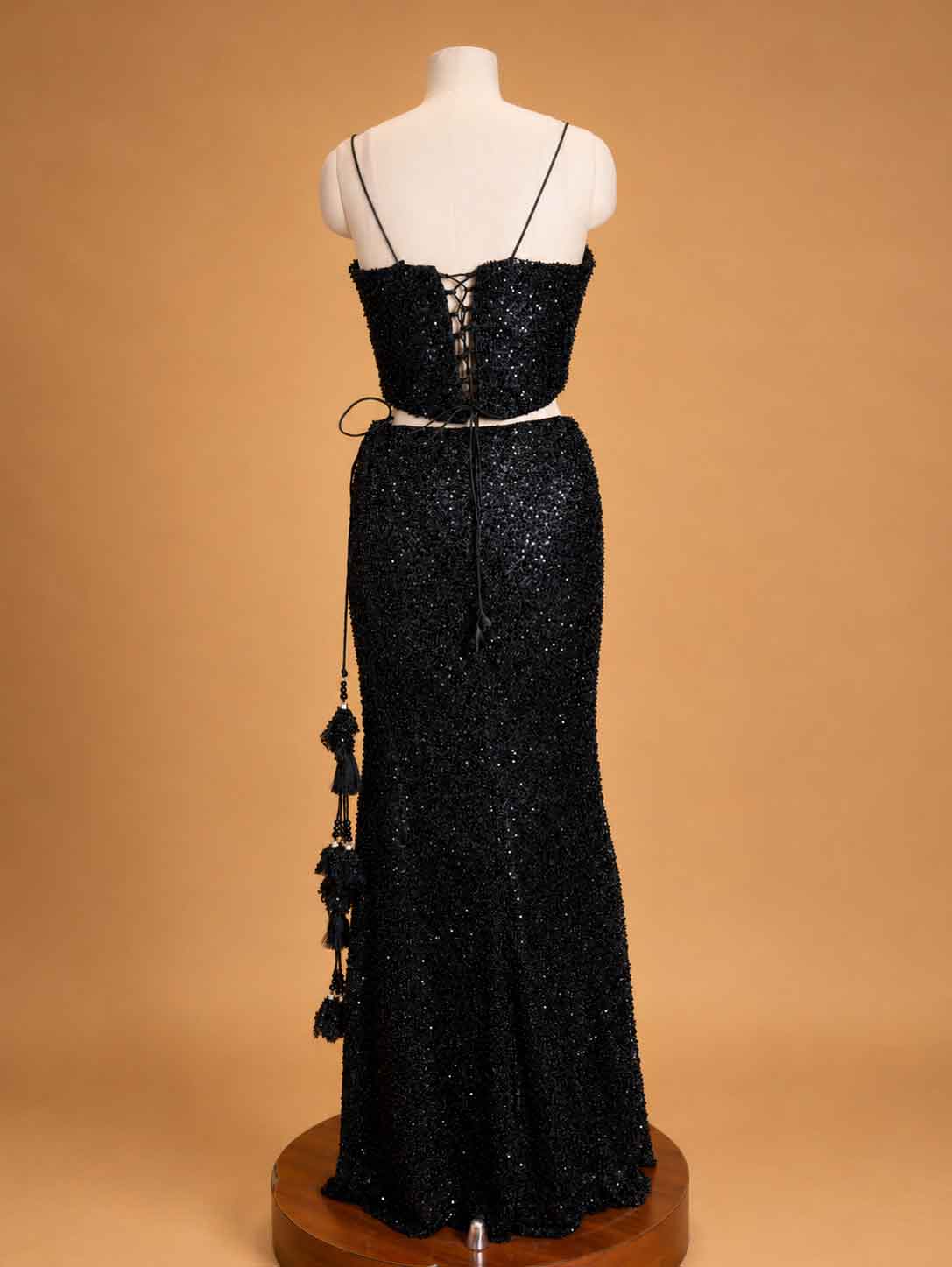 Black Embellished Mermaid Gown for Women | Designer Party Wear Dress
