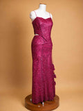 Maroon Embellished Mermaid Gown for Women | Designer Party Wear