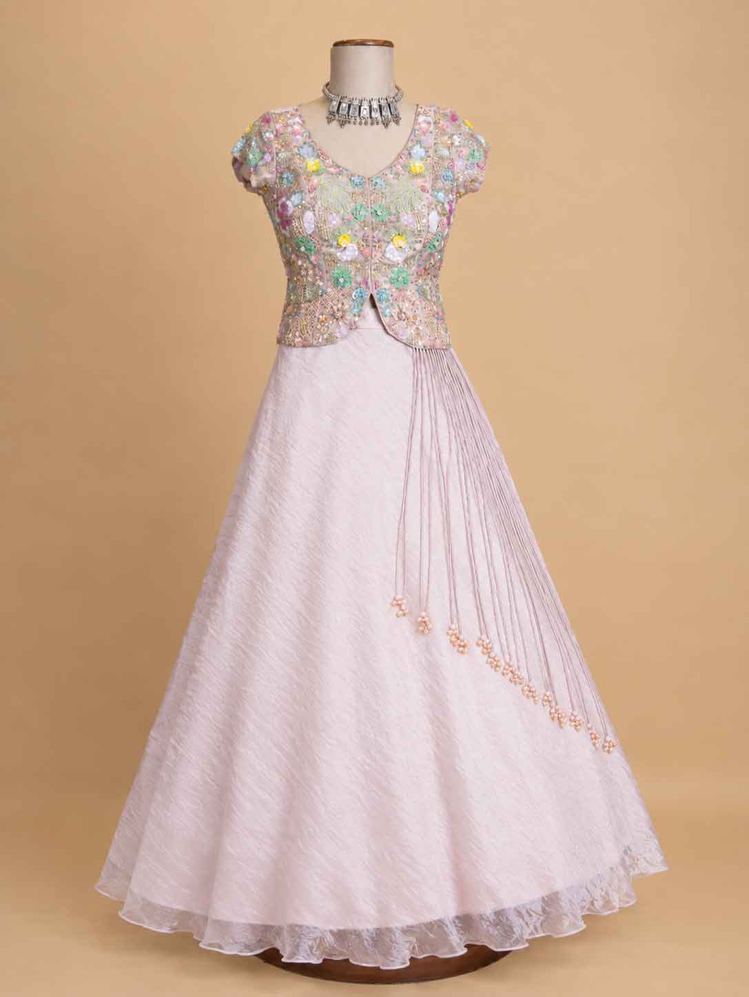 Gold Embroidered Lehenga Set for Women | Designer Festive Wear