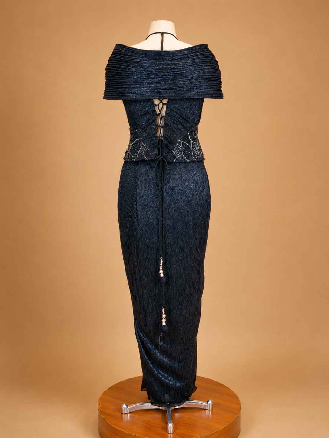 Navy Blue Designer Saree with Embellished Blouse | Party Wear Saree