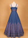 Navy Blue Designer Lehenga Set for Women | Printed Festive Lehenga