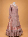 Peach Colour Embroidered Sharara Suit Set for Women | Designer Ethnic Wear