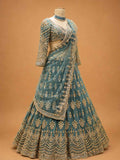 Green Designer Lehenga Choli for Women | Embroidered Wedding Wear
