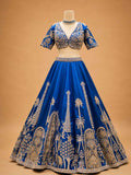 Royal Blue Designer Lehenga Choli for Women | Embroidered Wedding Lehenga