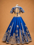 Royal Blue Designer Lehenga Choli for Women | Embroidered Wedding Lehenga