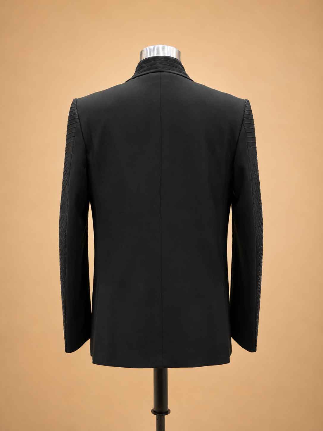Black Embellished Tuxedo Suit for Men with Bow Tie & Waistcoat | Premium Formal Wear