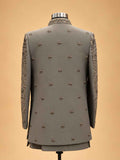 Grey Embroidered Designer Sherwani for Men | Luxury Wedding Wear