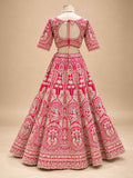 Red Embroidered Bridal Lehenga Choli with Dupatta | Designer Wedding Lehenga
