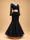 Black Embellished Lehenga Choli with Sheer Dupatta | Designer Wedding Wear