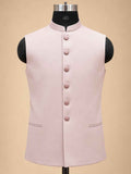 Alternate product view 5 of Lavender Embroidered Bandhgala Suit for Men by Guptas Textiles Annexe, Bengaluru