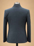 Navy Blue Designer Three-Piece Suit for Men | Wedding & Reception Wear