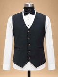 Navy Blue Designer Three-Piece Suit for Men | Wedding & Reception Wear