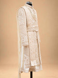 Ivory Embroidered Sherwani for Men | Designer Wedding & Groom Wear
