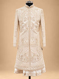 Ivory Embroidered Sherwani for Men | Designer Wedding & Groom Wear