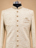Ivory Embroidered Sherwani for Men | Wedding & Groom Wear