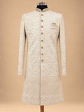 Ivory Embroidered Sherwani for Men | Wedding & Groom Wear