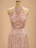 Blush Beige Embellished Gown for Women | Designer Evening & Party Wear