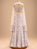 Blush Pink Embellished Gown for Women | Designer Wedding & Party Wear